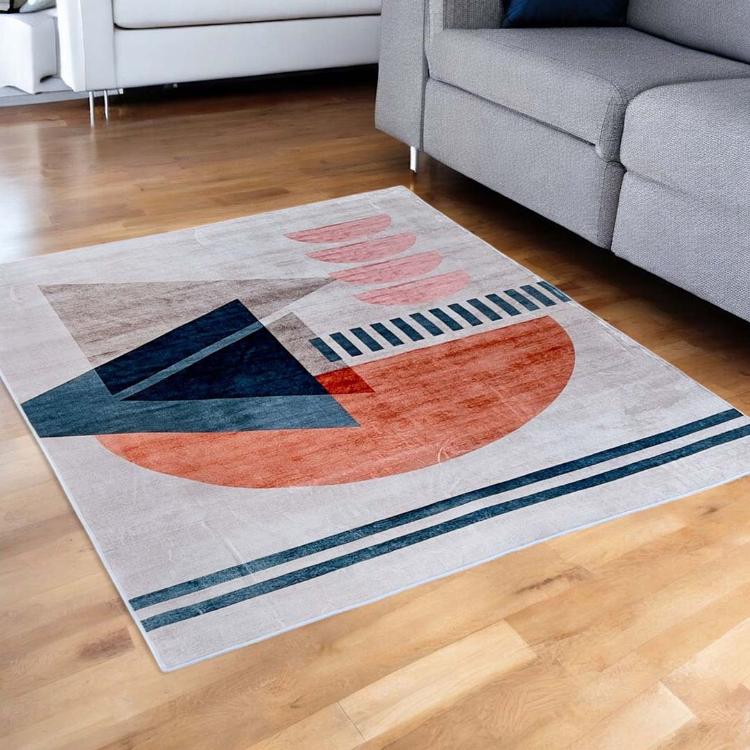 Geometric Play – Abstract Modern Rug