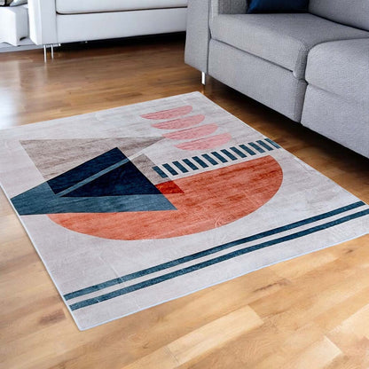 Geometric Play – Abstract Modern Rug
