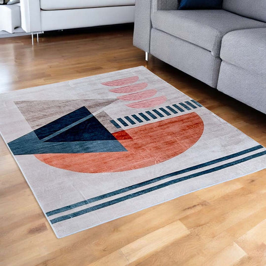 Geometric Play – Abstract Modern Rug