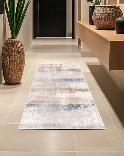 Salma modern colorful beige soft and shinny carpet