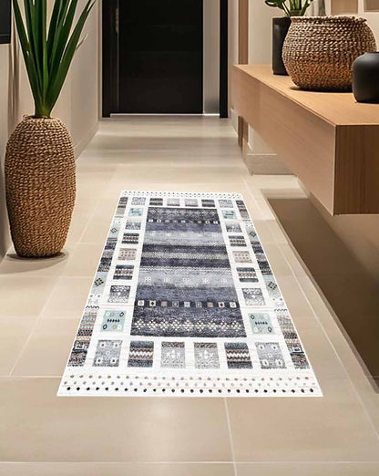 Sandra geometric modern colorful soft carpet