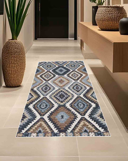 Nani modern gray and brown soft and shinny carpet