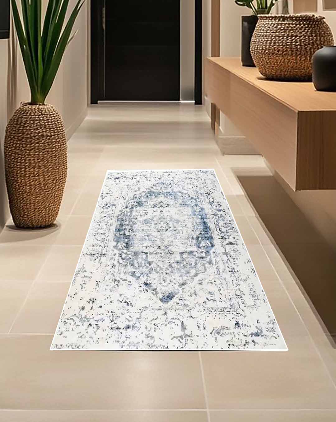 Avzin simple vintage and white soft carpet